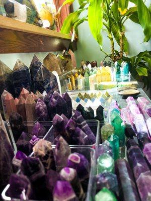 Crystals of every size and shape, towers and obelisks of all types!