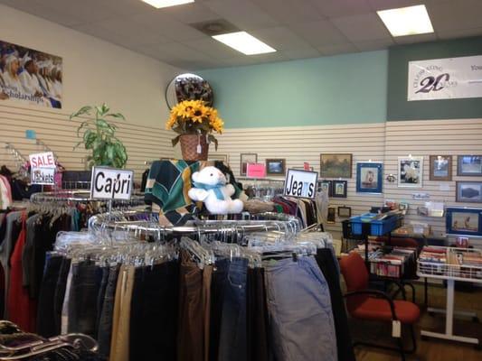 No furniture but best priced clothes and quality. 10% off Tuesdays for seniors