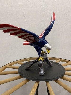 Patriotic Eagle on a Branch $95