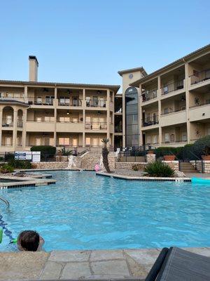 One of the 3 pools at the Island