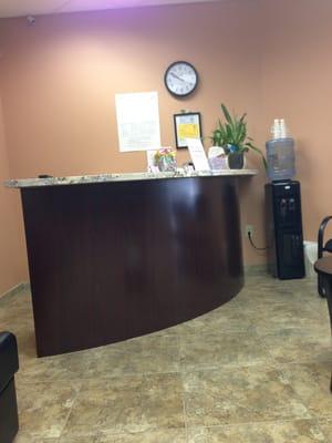 The front desk