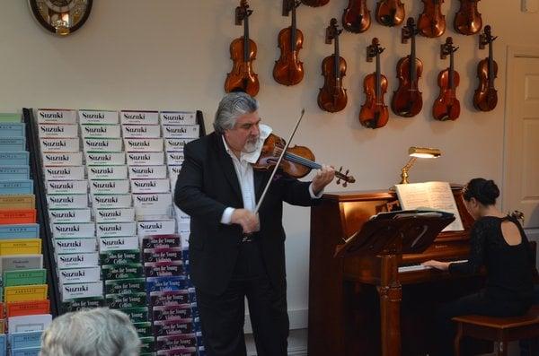 Andres Cardenes, ex concertmaster of the Pittsburgh Symphony, playing on a 1716 Stradivarius.