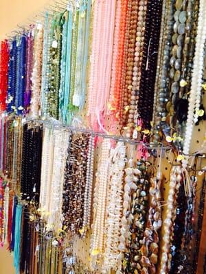 Mica jewelry has a large selection of semi precious stones, seed beads, Swarovski crystals and pearls and much more.