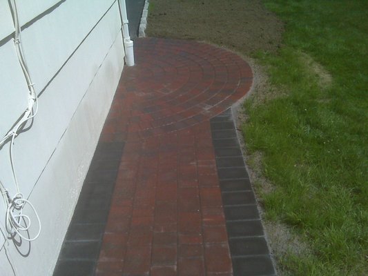 A simple sidewalk can have a stylish approach, ask for decorative options