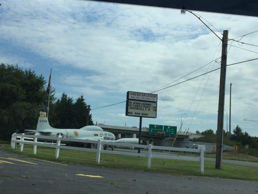 Signage with Plane in the Front