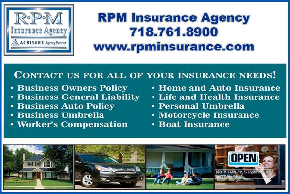 Contact RPM for all your insurance needs!