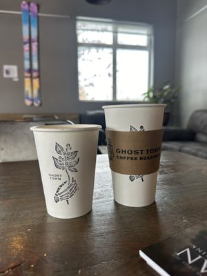 Oat milk latte, barista specials.