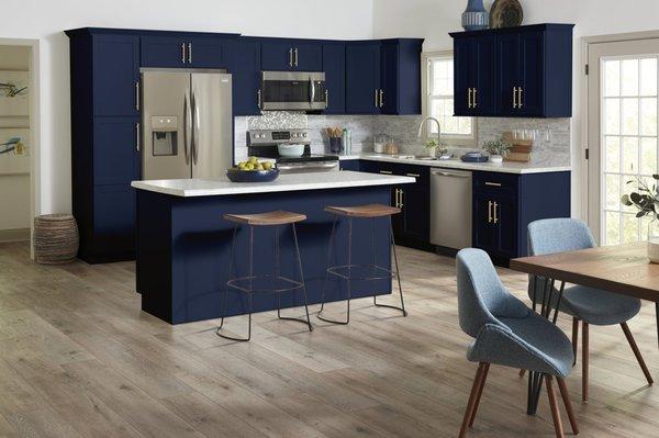 Annapolis Blue Shaker Style Cabinets