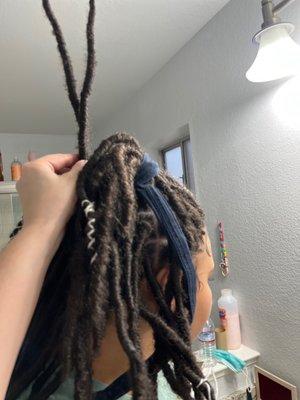 Stiff ass faux locs