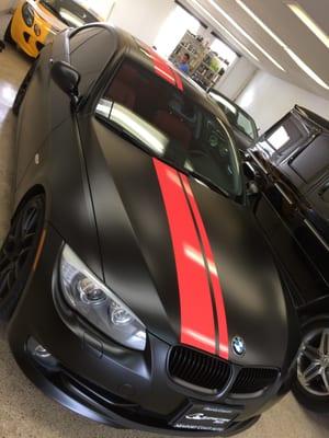 BMW racing stripes