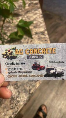 CAG Concrete & Lanscaping Services