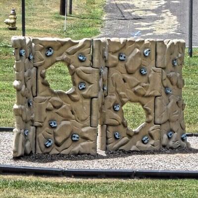 has a climbing wall for the kiddos: Courtland Park