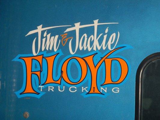 Truck Door Hand Lettering