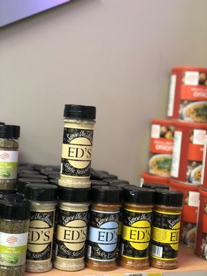 Ed's line of seasonings and rubs