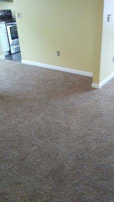 12 x 12 room of carpet installed with padding for the low price of only $200.00