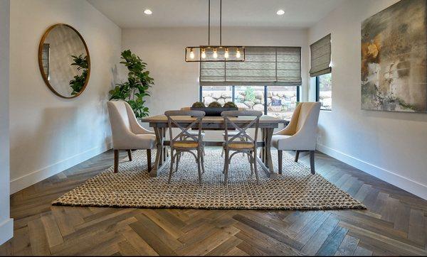 Herringbone Floors! So Chic!