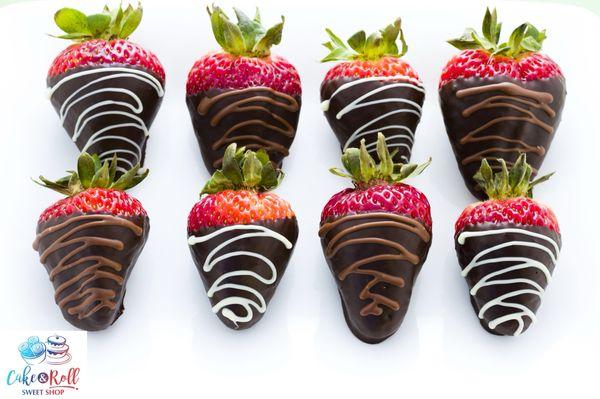 Order today for mothers day dip chocolate strawberries made here at cake and rol sweet shop