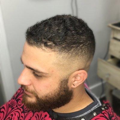 Medium High Bald Fade