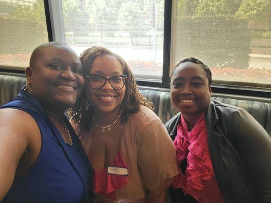 @Gayl's Inaugural #WomantoWomanNetwork Florida's Brunch   L2R Vernita W., Gayl B. Orlando Chapter Leader, Suzanne P., CEO