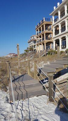 Completed beach access repairs