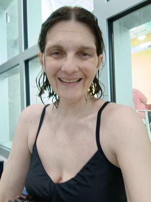 Me, after swimming 2 laps in this amazing pool, everything in this place is clean and sanitized 6-4-24