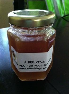 Complimentary A Bee King honey