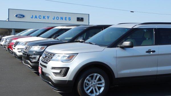 We have a large selection of new SUV's for every budget!