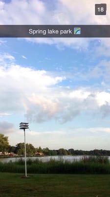 Rainbow over the lake