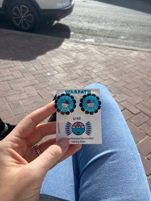 Sunface earrings