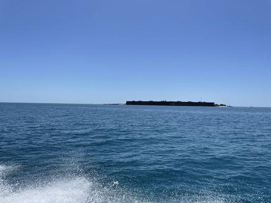 Fort Jefferson as we approached