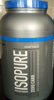 My favorite protein powder.  Zero  Carb Vanilla flavor.