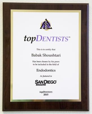 San Diego Magazine's Top Dentists-2015