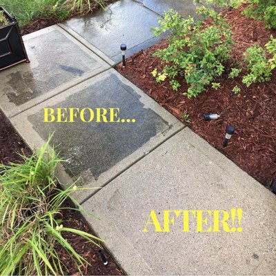 Powerwashing ALWAYS makes a huge impression and improvement. $75 an hour.  A typical whole home can take 3-5 hours.