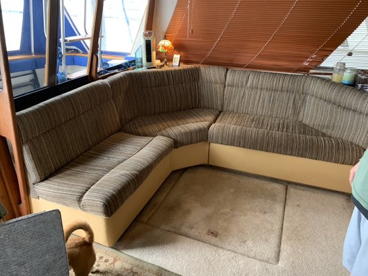 An older Bayliner interior B4 customer redesigns and new foam