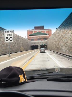 Harbor tunnel entrance northbound