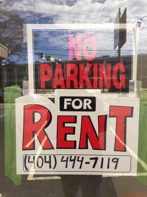 One For Rent sign