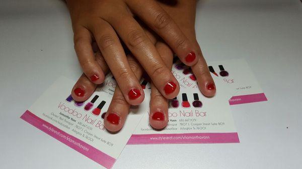 Beautiful shellac manicure