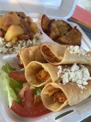 Little Puerto Rican Lady Latin Food