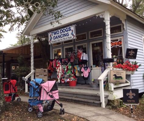 Two Dogs Dancing in Downtown Ocean Springs has Delightful Gifts for Pets and People! Visit us on Facebook