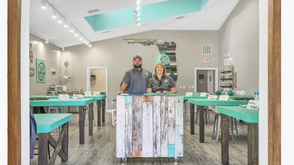 Keith and Stephanie Adams welcome you to Teal Plank Workshop Odessa!