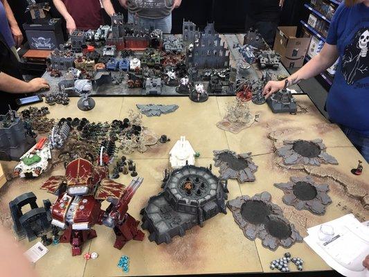 The phantom Titan caused a huge explosion that decimated half the board! Craters Galore!