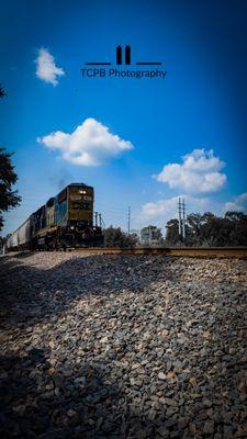 This train passed by at the perfect time! Clinton, IN