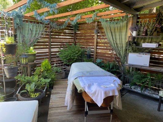 Outdoor treatment area