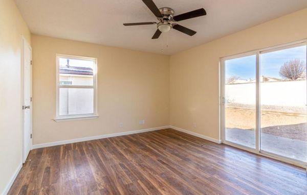 Master bedroom after