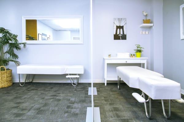 Clean and spacious treatment rooms