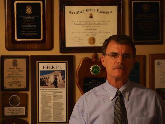 Memphis Private Investigator Charles Piper also served 20 years as a Federal Special Agent and is a Certified Fraud Examiner.