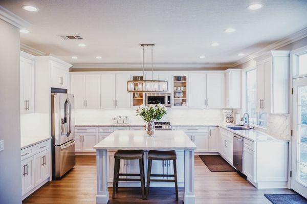 a beautiful kitchen cleaned by us over at Maid N America