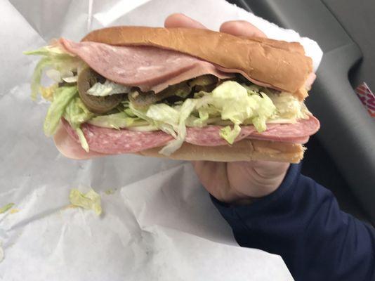 Cold Italian grinder.