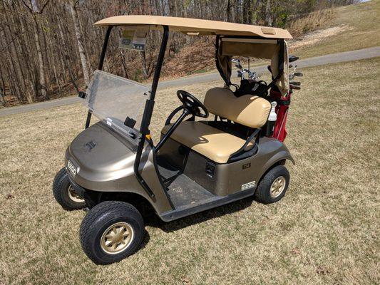 Electric E-Z-GO golf carts. Good condition.