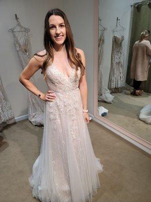 Provonias gown, $900 sample here, saw for $2690 at another salon the same day!